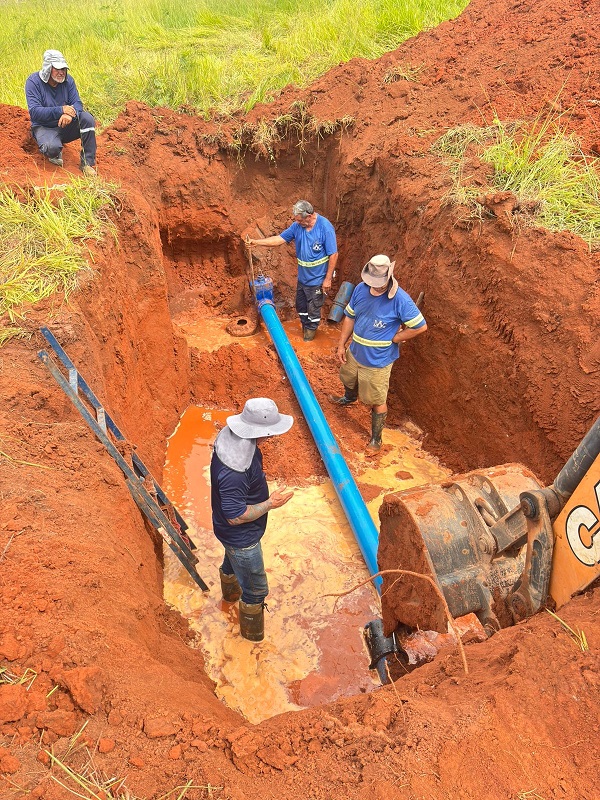 Daae conclui reparo e fornecimento de água começa a ser retomado no Jd. Brasília e bairros próximos